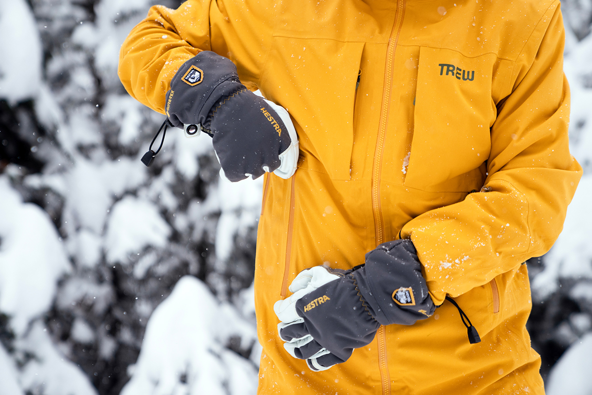 Trew Gear Cosmic Primo Jacket (zipping up hand pocket)